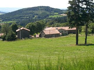 Aubaron vue vers l'ouest plein ouest